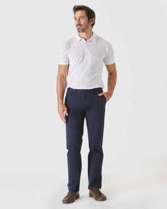 True ClassicPantalón chino de sarga recto azul marino