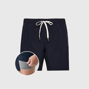 True ClassicNavy Active Quick Dry Shorts with Liner