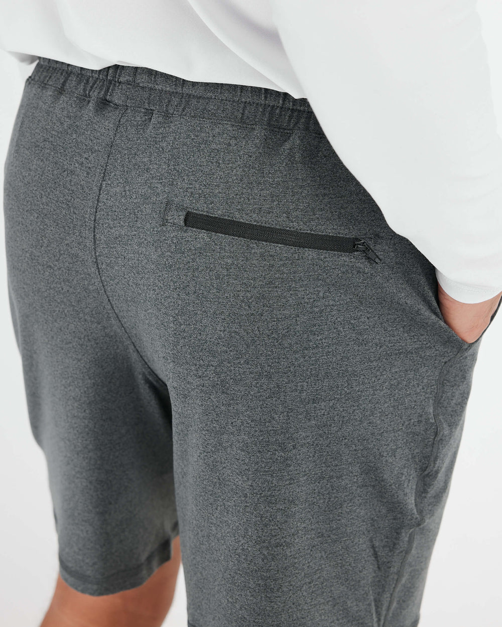 Charcoal Heather Gray Active Comfort Shorts