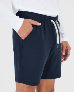 True ClassicActive-Komfort-Shorts in dunklem Heather Marineblau