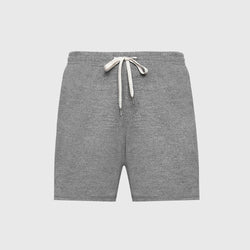 Pantalones cortos deportivos cómodos gris jaspeado