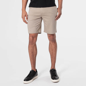 True Classic9" Carbon & Khaki Comfort Knit Chino Shorts 2-Pack