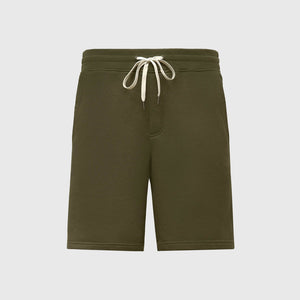 True ClassicMilitary Green Fleece French Terry Shorts