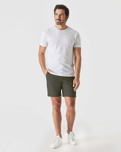 True Classic17 cm Komfort-Strick-Chino-Shorts in Militärgrün