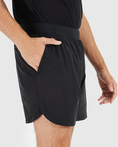 True Classic7" Black Active Training Shorts 2.0