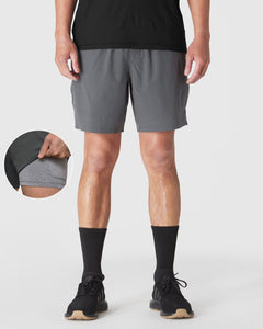 True Classic17 cm 2-in-1-Trainingsshorts in Carbon