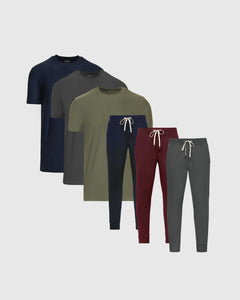 True ClassicActive Crew and Jogger Set 6-Pack