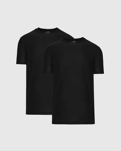 True ClassicAll Black Active Crew 2-Pack