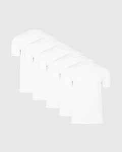 True ClassicAll White Crew 5-Pack