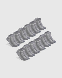 True ClassicHeather Gray Ankle Socks 12-Pack