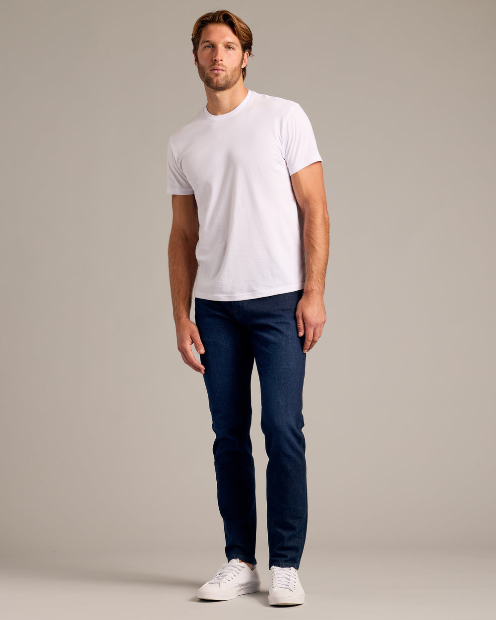 Indigo Rinse Slim Authentic Denim Jeans