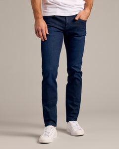 True ClassicJeans denim ajustados índigo auténticos lavados