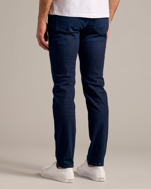 Indigo Rinse Slim Authentic Denim Jeans