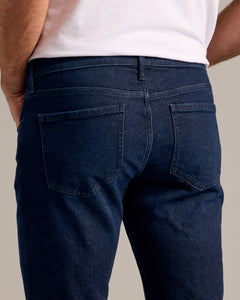 True ClassicJeans denim ajustados índigo auténticos lavados