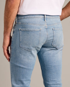 True ClassicJeans denim auténticos lavados índigo claro