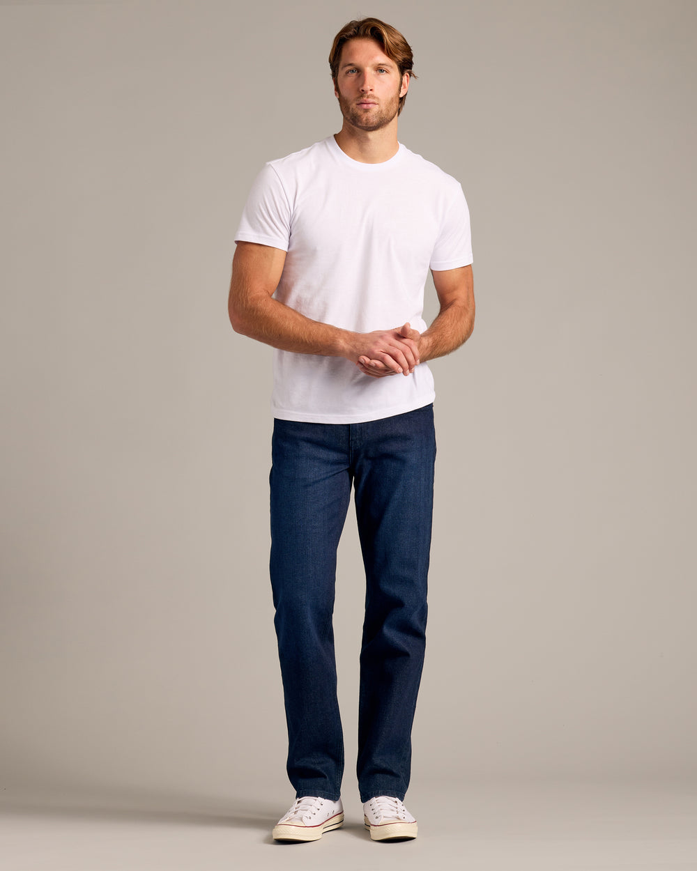 Indigo Rinse Straight Authentic Denim Jeans