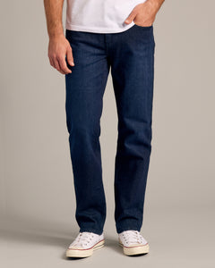 True ClassicJeans denim rectos índigo lavados auténticos