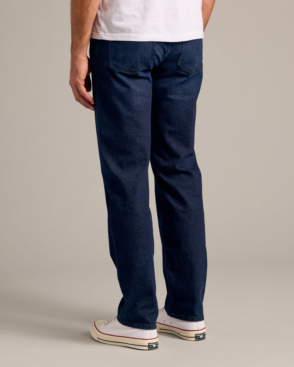 Indigo Rinse Straight Authentic Denim Jeans