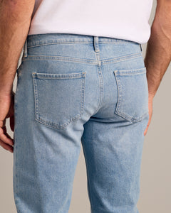 True ClassicJeans denim rectos lavados índigo claro auténticos