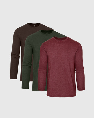 Autumn Blend Long Sleeve Classic Crew  3-Pack