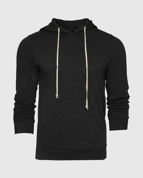 Black Pullover Fleece Hoodie