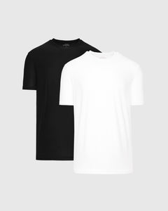 True ClassicBlack White Active Crew 2-Pack