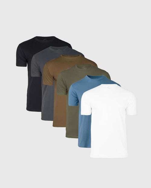 Black White and Colors Crew Neck 6-Pack