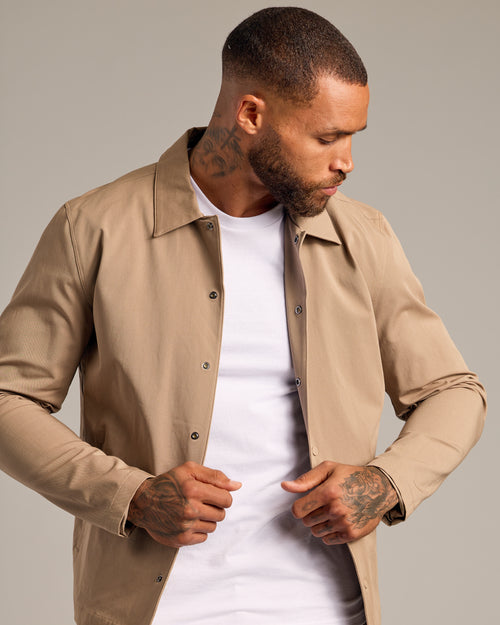 Khaki Coaches Jacket