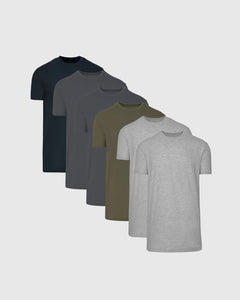 True ClassicCore Color Tall Straight Hem Crew Neck T-Shirt 6-Pack