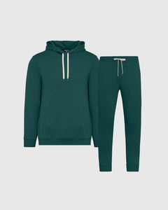 True ClassicEmerald Pullover Fleece Hoodie & Jogger 2-Pack