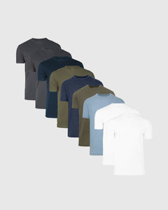 True ClassicEssential Crew Neck 9-Pack