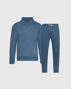 True ClassicFiord Half Zip Fleece Sweatshirt & Jogger Outfit 2-Pack