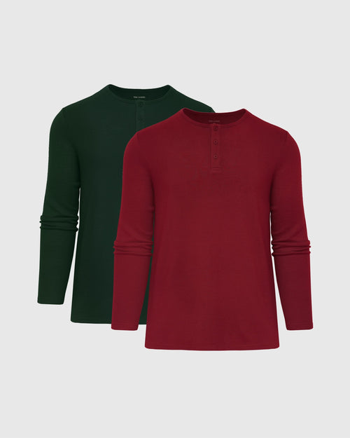 Kale & Pinot Waffle Henley 2-Pack