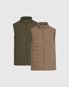 True ClassicKelp & Sparrow Puffer Vest 2-Pack