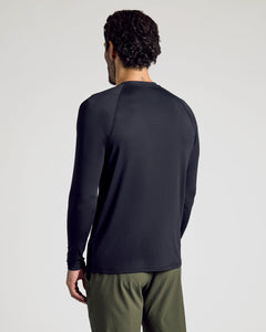 True ClassicBlack Long Sleeve Active Mesh Crew