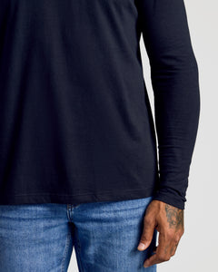 True ClassicBlack Long Sleeve Crew Neck Tee