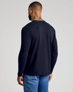 True ClassicBlack Long Sleeve Crew Neck Tee