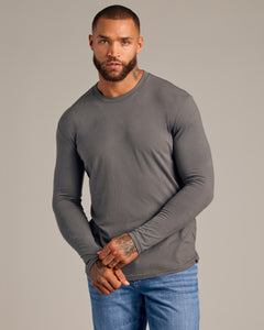 True ClassicCarbon Long Sleeve Crew Neck Tee