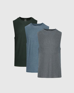 True ClassicRainforest Active Muscle Tee 3-Pack