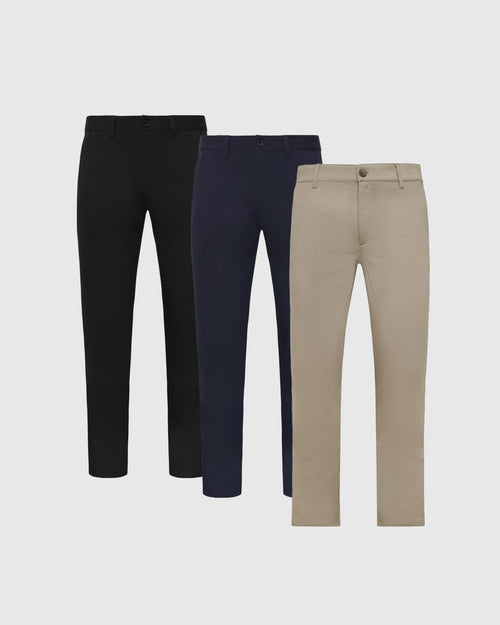 Neutral Chino Pants 3-Pack