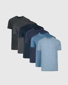 True ClassicOcean Depths Crew Neck 6-Pack