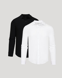 True ClassicPerformance Lightweight Dress Shirt 2-Pack