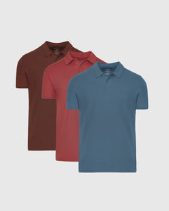 True ClassicRustic Colors Polo 3-Pack