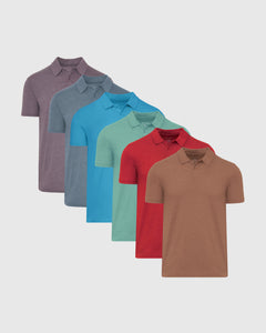 True ClassicFull Rotation Short Sleeve Classic Polo 6-Pack