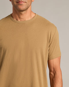 True ClassicCamiseta cuello redondo mangas cortas tan 499