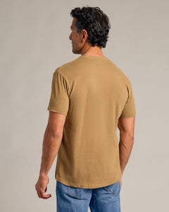 True ClassicCamiseta cuello redondo mangas cortas tan 499