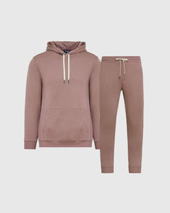 True ClassicSlate Mauve Pullover Fleece Hoodie & Jogger 2-Pack