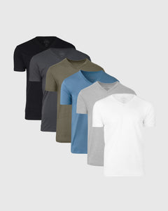 True ClassicStaple Short Sleeve V-Neck 6-Pack