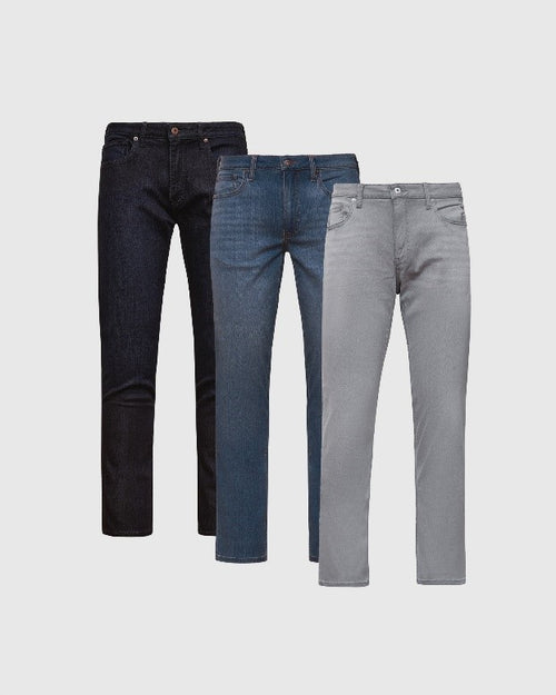 Staple Straight Fit Jeans 3-Pack, Staple Straight Fit Jeans 3-Pack