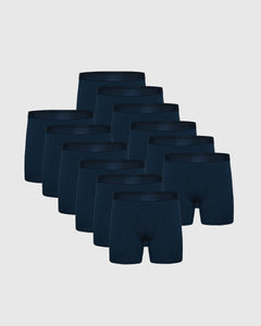 True ClassicNavy Boxer Briefs W/ Fly 12-Pack